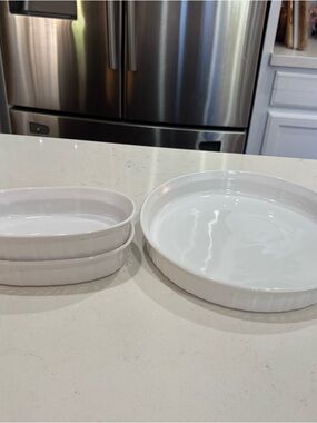 Corningware French White 4 Piece Bakeware Set